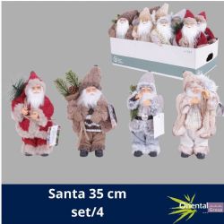   Malzeme Dekoratif Yılbaşı Süsü Noel Baba (İthal-1 adet-35 cm)