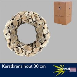 Malzeme Krans Hout Kapı Çelengi (İthal-30 cm)