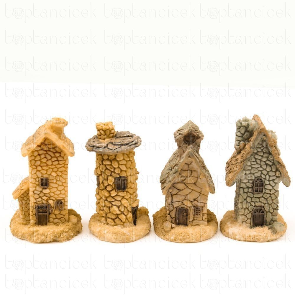 ZK Minyatür Teraryum Ev Seti (İthal4 lü Set) Teraryum Mazemeleri