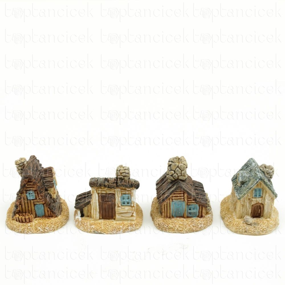 ZK Minyatür Teraryum Ev Seti (İthal4 lü Set) Teraryum Mazemeleri